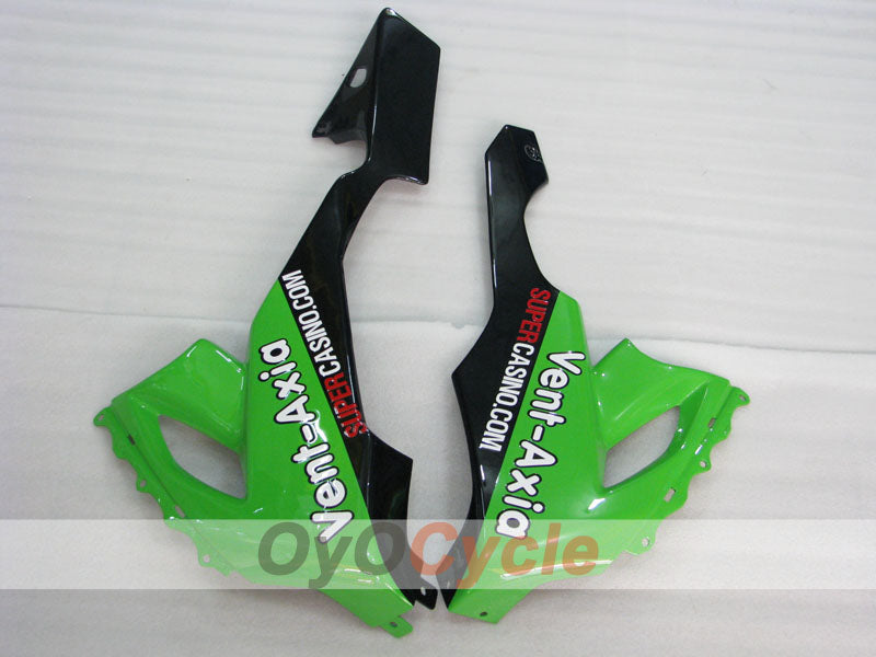 Einspritz-Verkleidungssatz für NINJA ZX-10R 08-10 - Grün, Schwarz - PIRELLI #OYO87901663