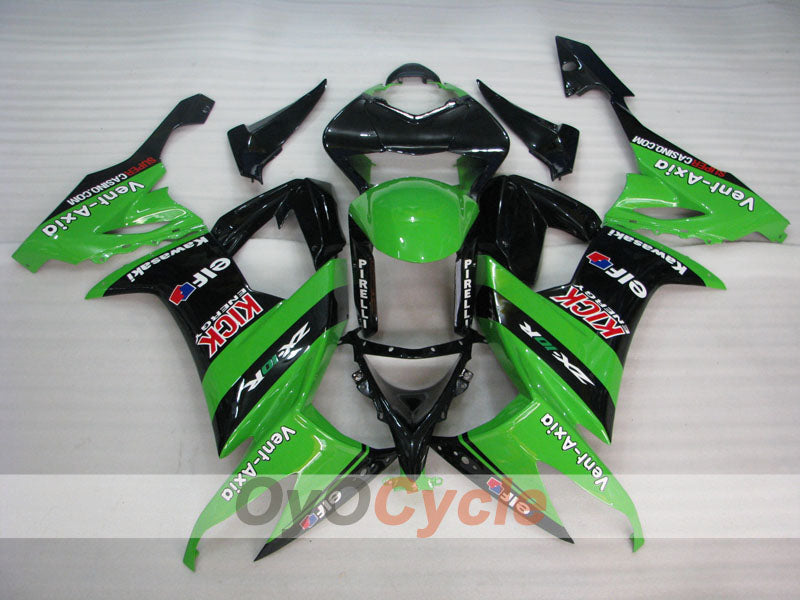 Einspritz-Verkleidungssatz für NINJA ZX-10R 08-10 - Grün, Schwarz - PIRELLI #OYO87901663 Zweitbild