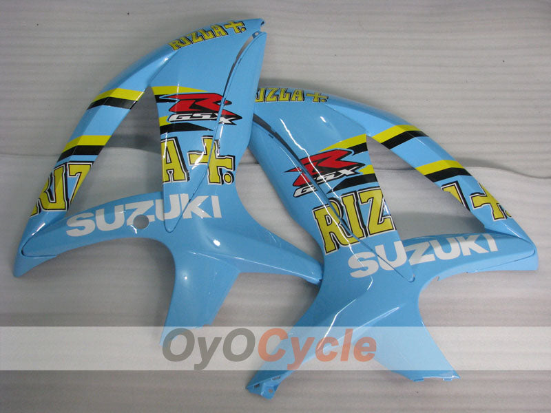 Einspritz-Verkleidungssatz für GSX R600 08-10 - Blau, Schwarz - Rizla+ #OYO87901674