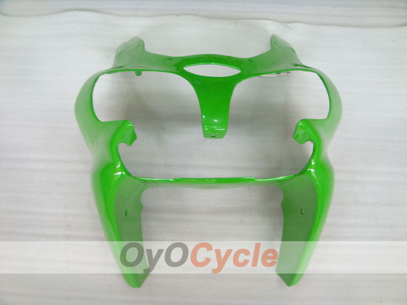 Einspritzverkleidungssatz für NINJA ZX-6R 00-02 - Grün, Schwarz - Werksstil #OYO87901692