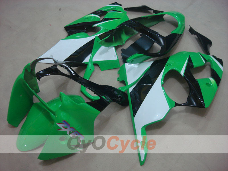 Einspritzverkleidungssatz für NINJA ZX-6R 00-02 - Grün, Weiß - Werksstil #OYO87901694