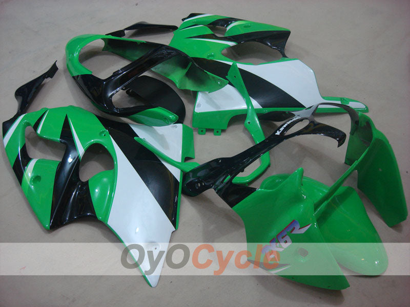 Einspritzverkleidungssatz für NINJA ZX-6R 00-02 - Grün, Weiß - Werksstil #OYO87901694