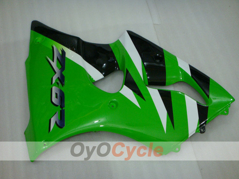 Einspritzverkleidungssatz für NINJA ZX-6R 00-02 - Grün, Schwarz - Werksstil #OYO87901696