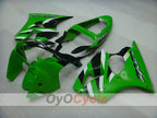 Einspritzverkleidungssatz für NINJA ZX-6R 00-02 - Grün, Schwarz - Werksstil #OYO87901696