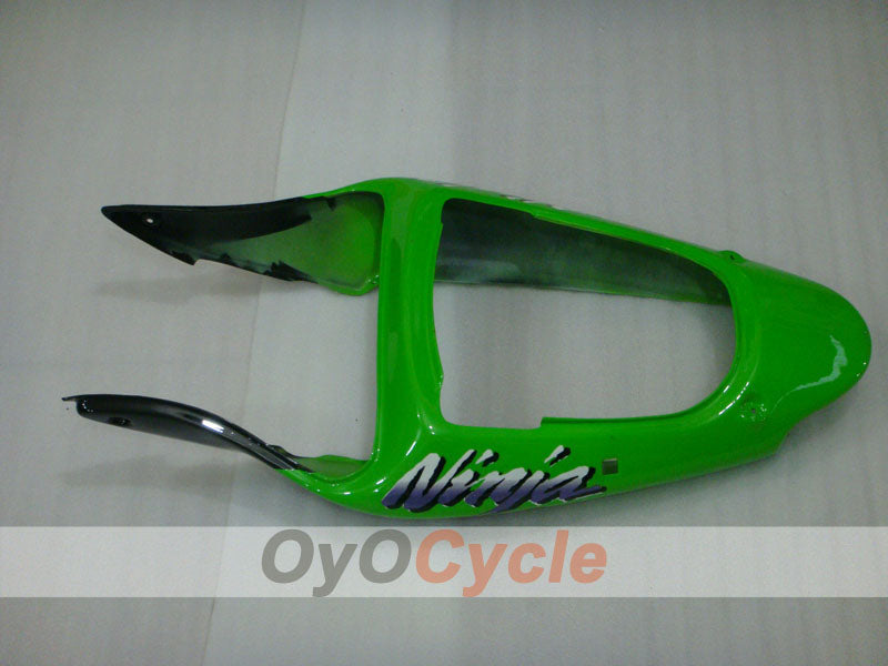 Einspritzverkleidungssatz für NINJA ZX-6R 00-02 - Grün, Schwarz - Werksstil #OYO87901696