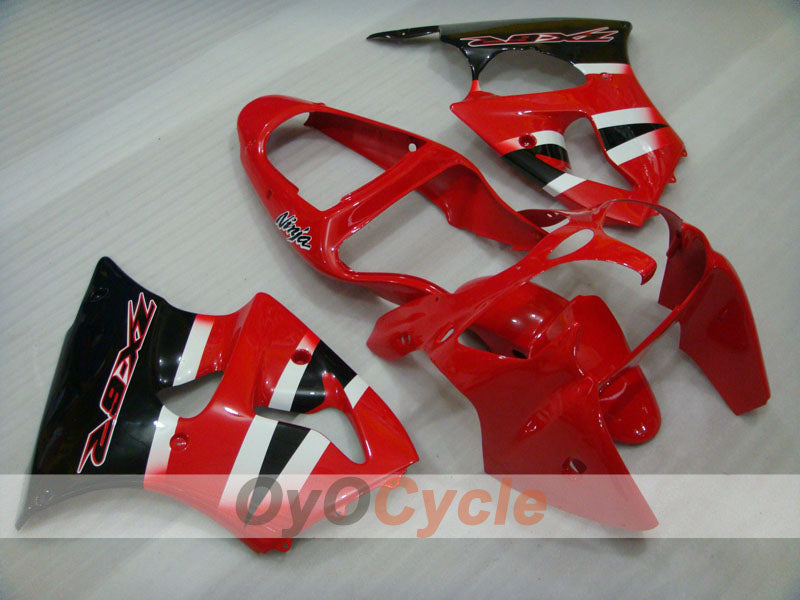 Einspritzverkleidungssatz für NINJA ZX-6R 00-02 - Rot, Schwarz - Werksstil #OYO87901697 Hauptbild