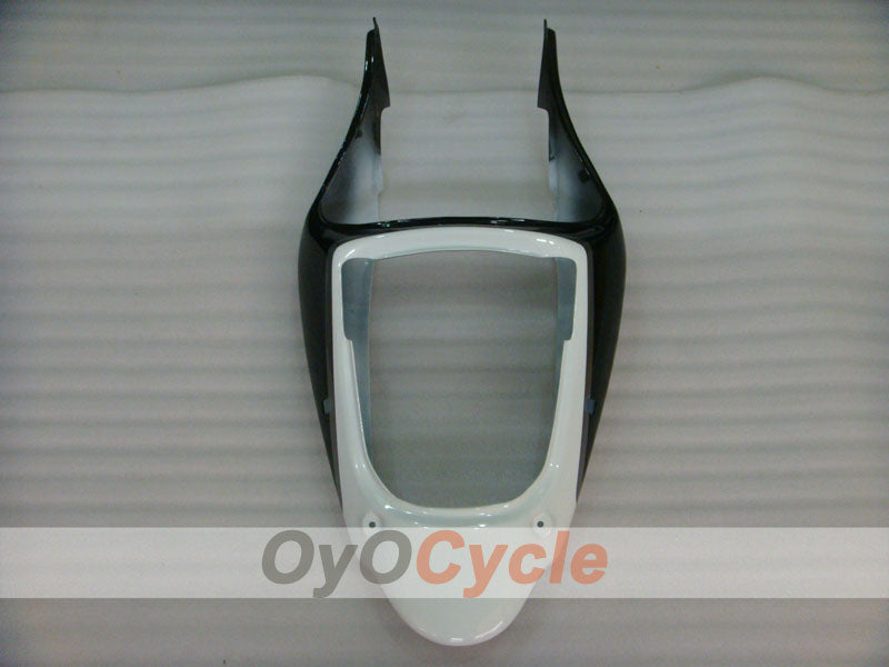 Einspritzverkleidungssatz für NINJA ZX-6R 00-02 - Weiß, Schwarz - Werksstil #OYO87901700
