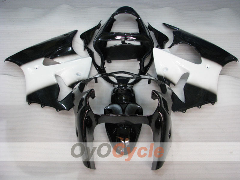 Einspritz-Verkleidungskit für 00-02 NINJA ZX-6R - Weiß, Schwarz - Werksstil #OYO87901705 Zweitbild