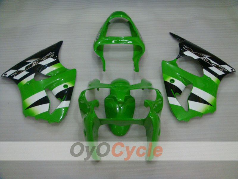 Einspritz-Verkleidungskit für 00-02 NINJA ZX-6R - Grün, Weiß - Werksstil #OYO87901706 Zweitbild