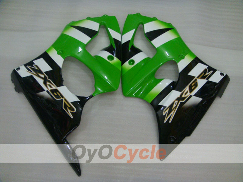 Linke und rechte Seitenverkleidung für Kawasaki 00-02 Ninja ZX-6R #OYO87912917