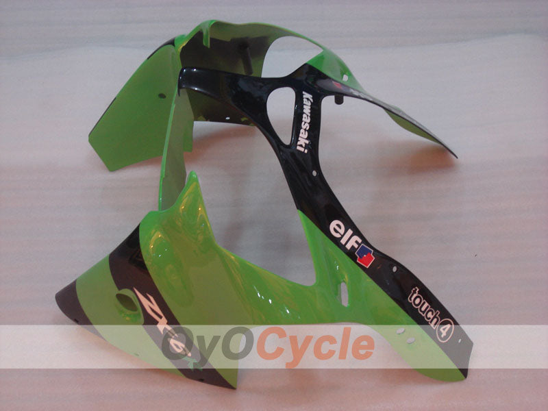 Einspritzverkleidungssatz für 00-02 NINJA ZX-6R - Grün, Schwarz - Monster #OYO87901719