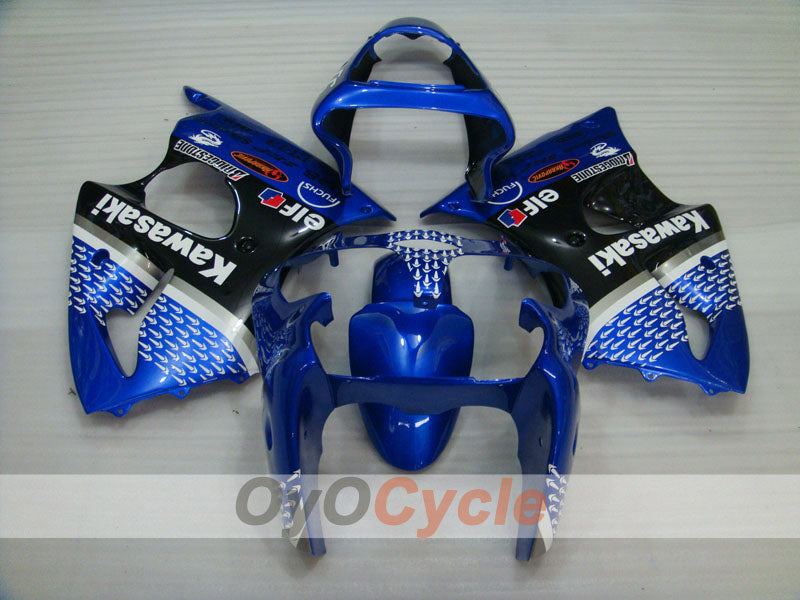 Einspritzverkleidungssatz für 00-02 NINJA ZX-6R - Blau, Schwarz - Nakano #OYO87901732 Zweitbild