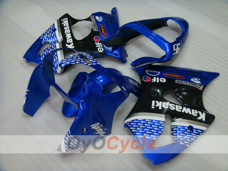 Einspritzverkleidungssatz für 00-02 NINJA ZX-6R - Blau, Schwarz - Nakano #OYO87901732 Hauptbild