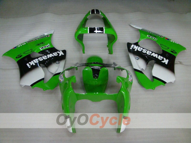 Einspritzverkleidungssatz für 00-02 NINJA ZX-6R - Grün, Schwarz - Nakano #OYO87901734 Zweitbild