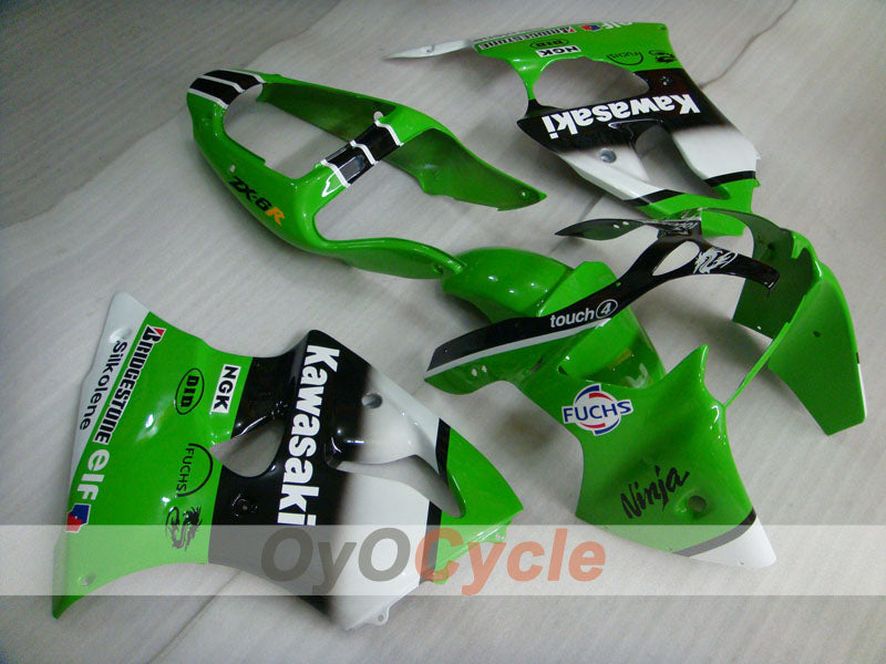Einspritzverkleidungssatz für 00-02 NINJA ZX-6R - Grün, Schwarz - Nakano #OYO87901734 Hauptbild