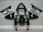 Verkleidungssatz für Einspritzmodelle 00-02 NINJA ZX-6R - Weiß, Schwarz - West #OYO87901752