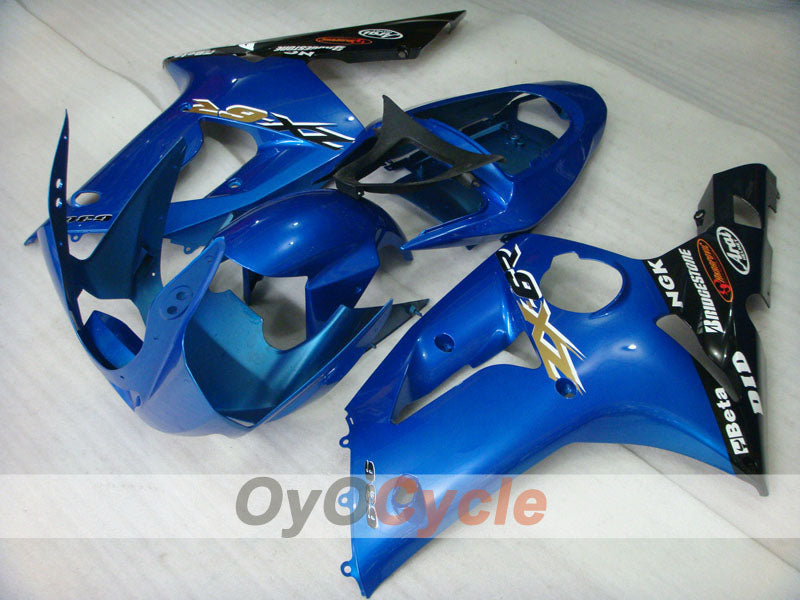 Spritzguss-Verkleidungssatz für 03-04 NINJA ZX-6R - Blau, Schwarz - Werksstil #OYO87901773 Zweitbild