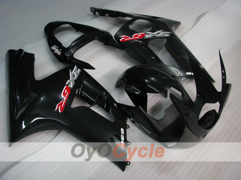 Spritzguss-Verkleidungssatz für 03-04 NINJA ZX-6R - Schwarz - Werksstil #OYO87901777 Hauptbild