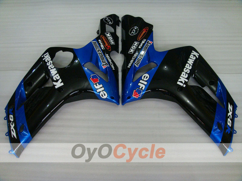 Linke und rechte Seitenverkleidung für Kawasaki 03-04 Ninja ZX-6R #OYO87913010