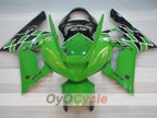 Verkleidungssatz im Spritzgussverfahren für NINJA ZX-6R 03-04 - Grün, Schwarz - Werksstil #OYO87901786
