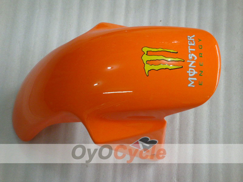 Spritzguss-Verkleidungssatz für 03-04 NINJA ZX-6R - Orange, Schwarz - Monster #OYO87901811