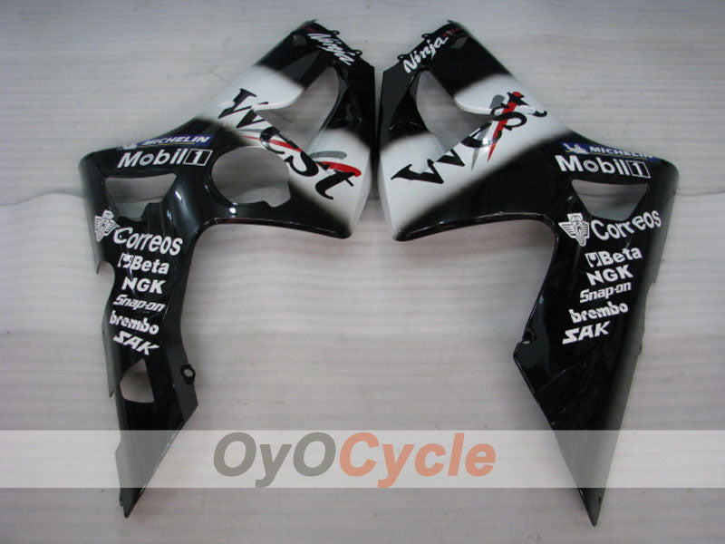 Linke und rechte Seitenverkleidung für Kawasaki 03-04 Ninja ZX-6R #OYO87913034