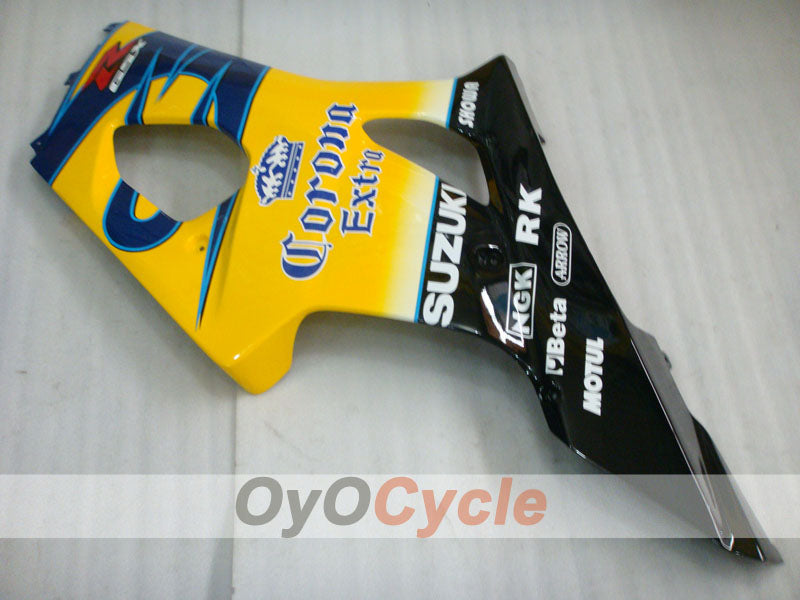 Spritzguss-Verkleidungssatz für 03-04 GSX R1000 - Gelb, Blau - Corona #OYO87901823