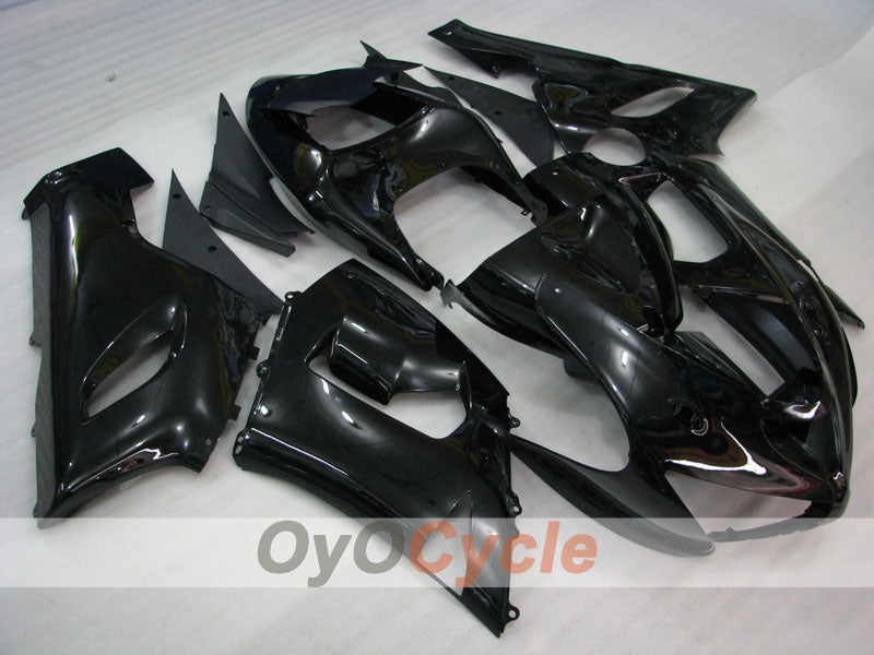 Spritzguss-Verkleidungssatz für 05-06 NINJA ZX-6R - Schwarz - Factory Style #OYO87901828 Hauptbild