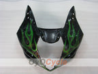Spritzguss-Verkleidungssatz für 03-04 GSX R1000 - Grün, Schwarz - Flame #OYO87901829