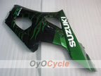 Spritzguss-Verkleidungssatz für 03-04 GSX R1000 - Grün, Schwarz - Flame #OYO87901829