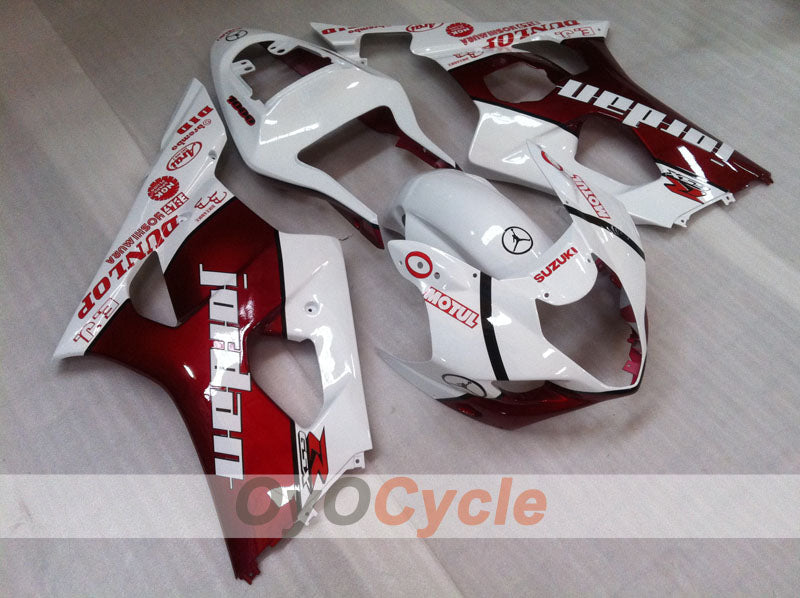 Verkleidungskit für Einspritzmodelle 03-04 GSX R1000 - Rot, Weiß - Jordan #OYO87901839 Hauptbild