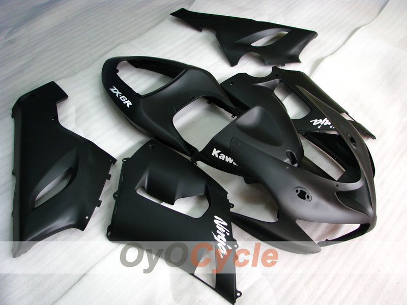 Spritzverkleidungssatz für 05-06 NINJA ZX-6R - Schwarz, Matt - Werksstil #OYO87901849 Zweitbild