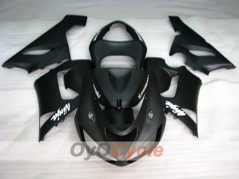 Spritzverkleidungssatz für 05-06 NINJA ZX-6R - Schwarz, Matt - Werksstil #OYO87901849