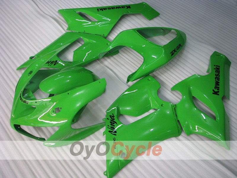 Spritzverkleidungssatz für 05-06 NINJA ZX-6R - Grün - Werksstil #OYO87901854