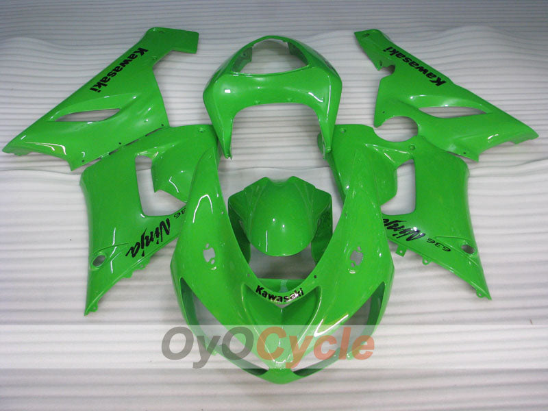 Spritzverkleidungssatz für 05-06 NINJA ZX-6R - Grün - Werksstil #OYO87901854