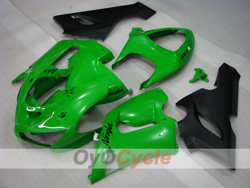 Verkleidungssatz für 05-06 NINJA ZX-6R - Grün, Schwarz - Werksdesign #OYO87901855
