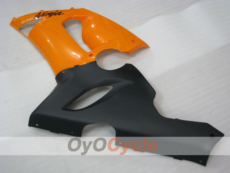 Verkleidungssatz für 05-06 NINJA ZX-6R - Orange, Schwarz - Werksdesign #OYO87901856