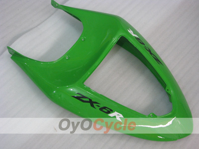 Verkleidungssatz für 05-06 NINJA ZX-6R - Grün, Schwarz - Werksdesign #OYO87901859