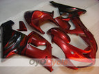 Verkleidungssatz für Einspritzmodelle 05-06 NINJA ZX-6R - Rot, Schwarz - Flamme #OYO87901867