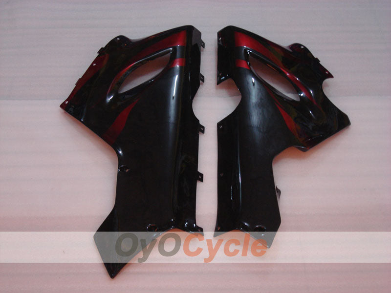 Verkleidungssatz für Einspritzmodelle 05-06 NINJA ZX-6R - Rot, Schwarz - Flamme #OYO87901867
