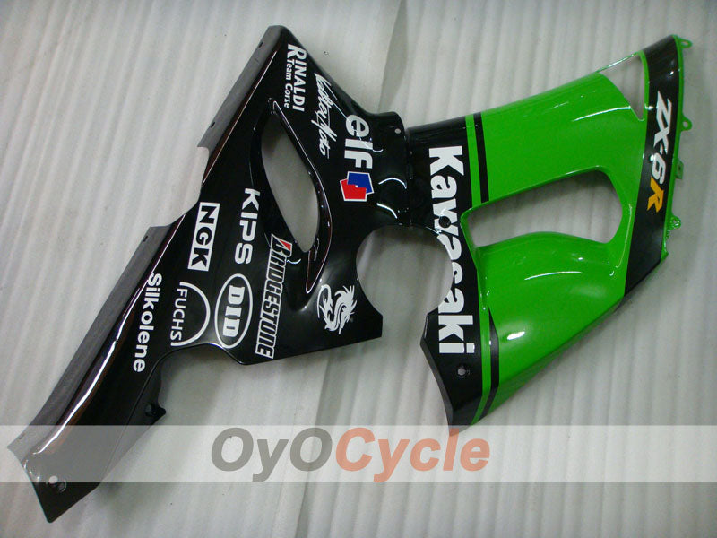 Linke und rechte Seitenverkleidung für Kawasaki Ninja ZX-6R 05-06 #OYO87913115 Zweitbild
