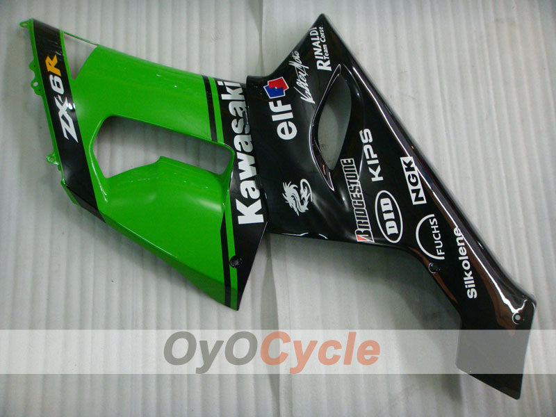 Linke und rechte Seitenverkleidung für Kawasaki Ninja ZX-6R 05-06 #OYO87913115