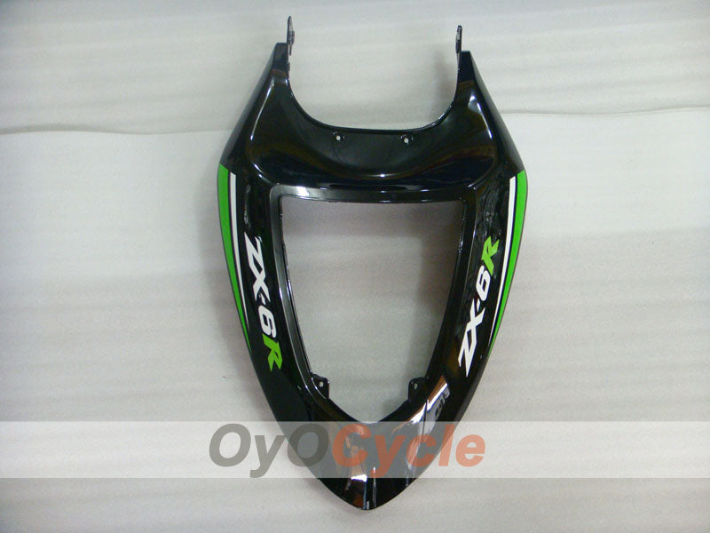 Spritzguss-Verkleidungssatz für 05-06 NINJA ZX-6R - Grün, Schwarz - Nakano #OYO87901890
