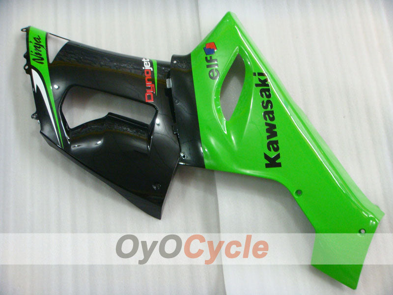 Spritzguss-Verkleidungssatz für 05-06 NINJA ZX-6R - Grün, Schwarz - Nakano #OYO87901890