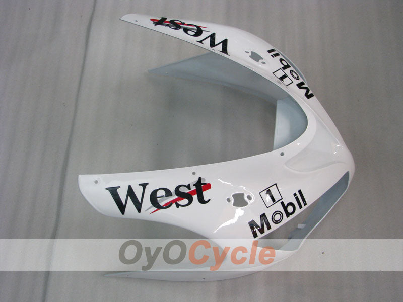 Verkleidungssatz für 05-06 NINJA ZX-6R - Weiß, Schwarz - West #OYO87901897