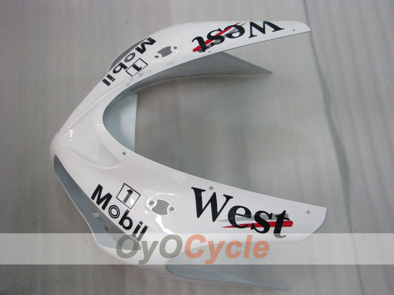 Verkleidungssatz für 05-06 NINJA ZX-6R - Weiß, Schwarz - West #OYO87901897