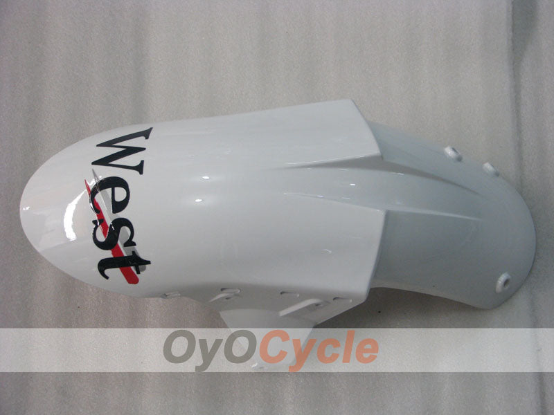 Verkleidungssatz für 05-06 NINJA ZX-6R - Weiß, Schwarz - West #OYO87901897