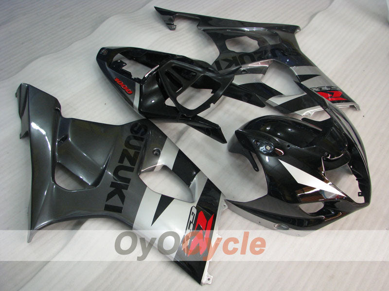 Spritzguss-Verkleidungssatz für 03-04 GSX R1000 - Schwarz, Grau - Werksstil #OYO87901917