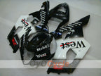 Verkleidungssatz für Einspritzmodelle, 03-04 GSX R1000 - Weiß, Schwarz - West #OYO87901926