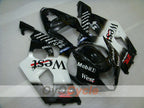 Verkleidungssatz für Einspritzmodelle, 03-04 GSX R1000 - Weiß, Schwarz - West #OYO87901926